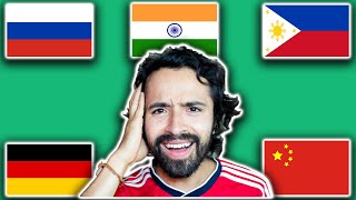 How Languages Sound to Foreigners. Reaction to Russian, German, Hindi, Filipino, Bengali & Mandarin screenshot 3