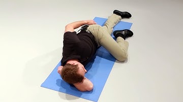 Side Laying Hip Flexion with Affected Leg on Top – Post-stroke Exercise