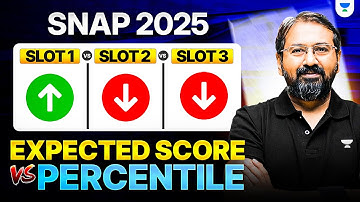 SNAP 2025 Expected Score vs Percentile 🔥 Slot 1 vs Slot 2 vs Slot 3 Explained | Ronak Shah