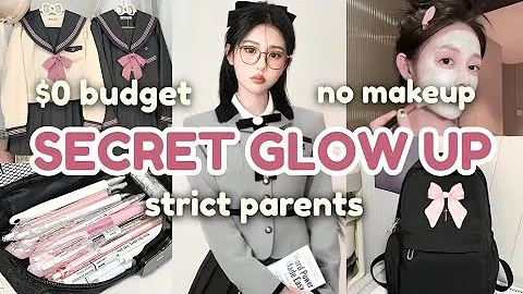 How to glow up for school secretly ✨ no makeup, $0 budget (strict parents)