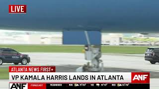 WATCH LIVE: Vice President Kamala Harris lands in Atlanta