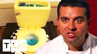 A Toilet Cake That Really Flushes! | Cake Boss