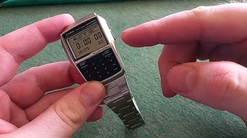how to use the stopwatch on the casio databank dbc-32d-1aes