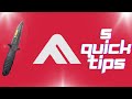 The finals 5 quick dagger tips