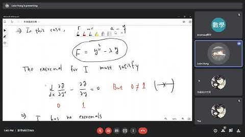meeting16: Calculus of variations: The isoperimetric problems - part02