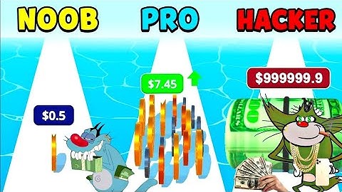 Noob vs Pro vs Hacker - Asmr Coin Master ! | Oggy and Jack Playing Asmr Games !