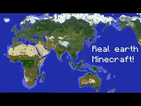 Minecraft Map Of The World Minecraft server with earth map! EarthMC trailer for Minecraft 