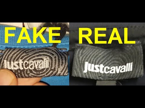 Real vs. Fake Just Cavalli T shirt. How to spot fake Roberto Cavalli ...