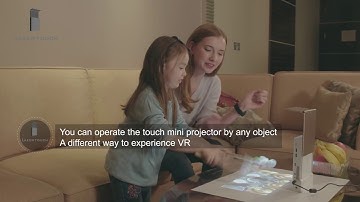 Mini projector with android OS support finger touch