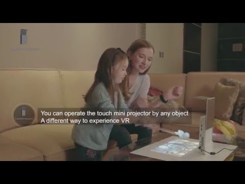 Mini projector with android OS support finger touch
