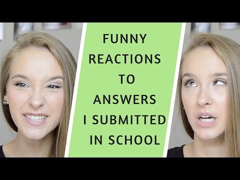 Funny Reactions to Answers I Submitted In School | Reaction Video @heyitslivjames