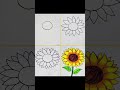 art work, sunflower #trendingshorts #sunflower #drawing4kids #artwork #easyart