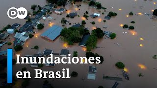 Las lluvias desatan el caos y dejan decenas de muertos en el estado de Rio Grande do Sul by DW Español 5,450 views 3 hours ago 1 minute, 42 seconds