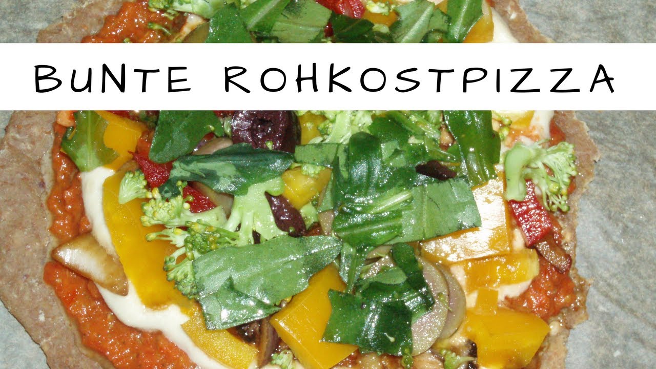 Vegane Rohkost: leckere  Pizza selber machen!