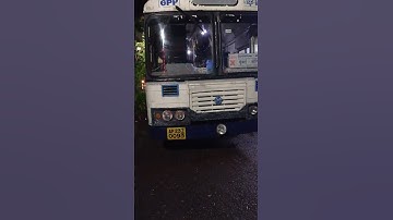 T.S.R.T.C Mumbai express in zaheerabad dhaba hotel longest route #tsrtc #ashokleyland #zaheerabad