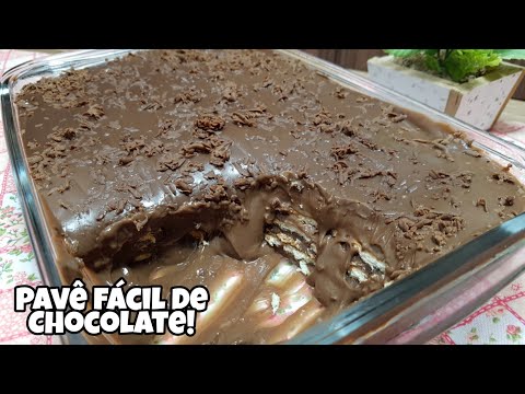 PAVÊ DE CHOCOLATE/FÁCIL E RÁPIDO.