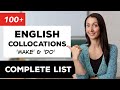 100+ Collocations in English - Complete List: Make &amp; Do