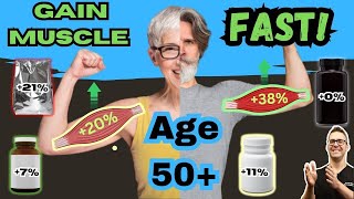 9 Best Supplements To Gain Muscle FAST & Lose Fat [Age 50+]