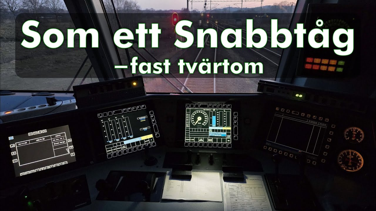 Som Snabbtåg -fast tvärtom︱Livet som Lokförare