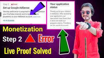 Monetization Step 2 Error | identity verification is required in order to monetise your youtube 2021