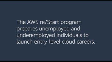 The Life-changing AWS re/Start Program Connecting People to Cloud Careers