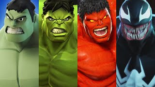 Hulk vs Venom Smash! Marvel Avengers Iron Man, Spider-Man, Captain America, Thor Super Heroes Battle