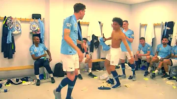 John Stones Dancing After Manchester City Crowned Champions