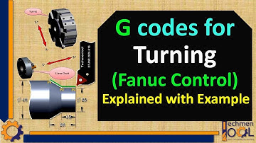 CNC Turning G codes | CNC Programming | Fanuc Control | Explained with example