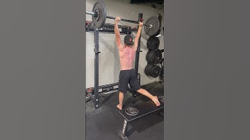 Overhead Bulgarian Split Squat