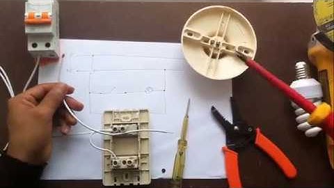 Cómo conectar un interruptor y una toma eléctrica - Instalación de interruptor y tomacorriente