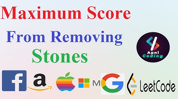#leetcode - 1753 Maximum Score From Removing Stones | Priority Queue question in java | Min Heap