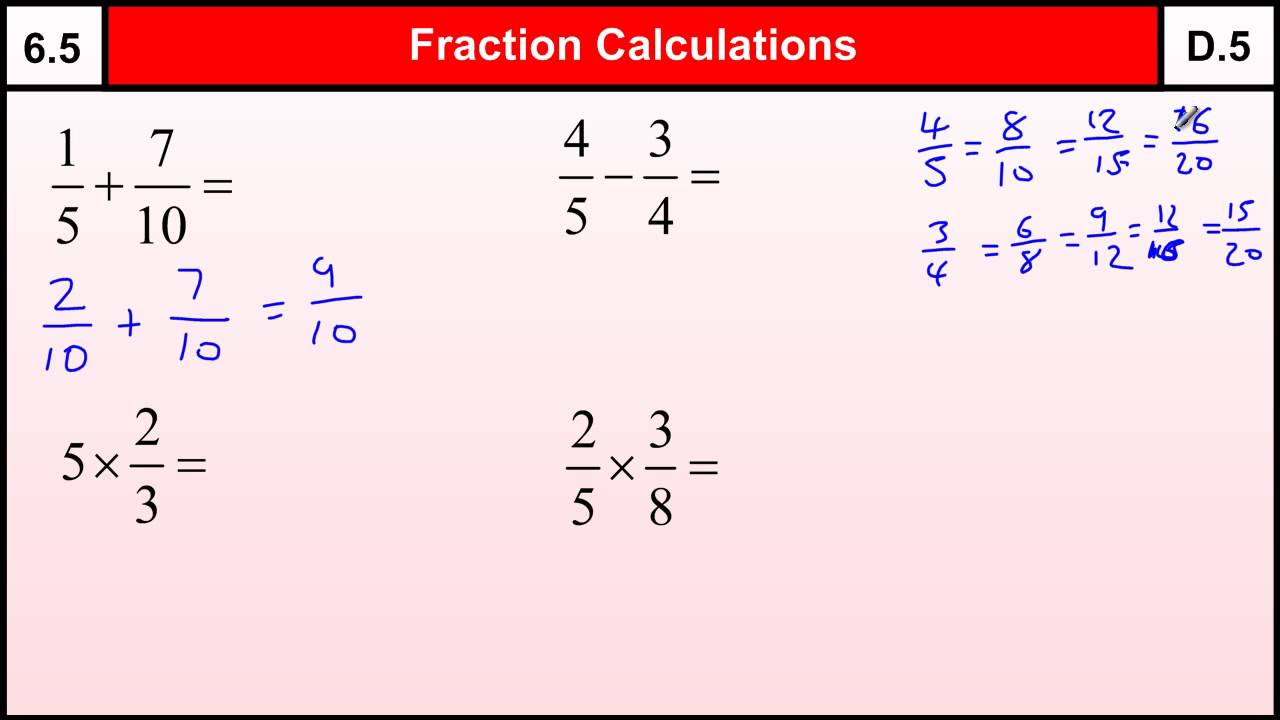 How To Do College Fractions 101