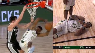 Drew Eubanks murders Thanasis Antetokounmpo | Bucks vs Spurs -  Scrimmage