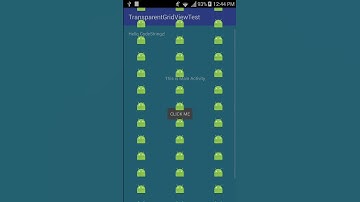 Android Transparent GridView