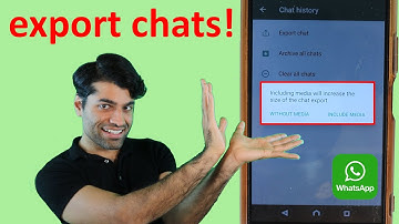 How to export chats from WhatsApp