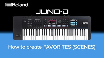 Roland JUNO-D - How to create FAVORITES