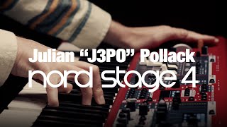 Julian "J3PO" Pollack showcasing the Nord Stage 4