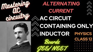 Mastering AC Circuitry ⚙️🔌| AC Circuit with Inductor only || Class12 board NEET JEE