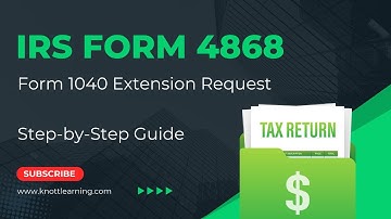 How to File IRS Form 4868 - Extension Request for Form 1040