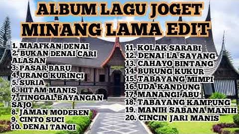 🎵ALBUM LAGU JOGET MINANG LAMA EDIT ENAK DI DENGAR