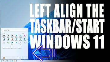 How to left align the Taskbar/Start menu in Windows 11 | Simplified Tech