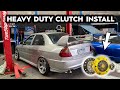 BUDGET EVO LANCER HEAVY DUTY CLUTCH INSTALL