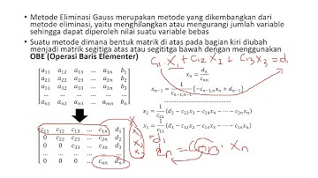 Metode Eliminasi Gauss | Kuliah Metode Numerik