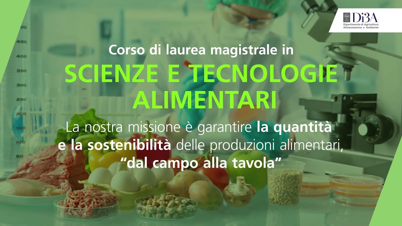Laurea magistrale in Scienze e Tecnologie Alimentari Di3A UNICT - YouTube