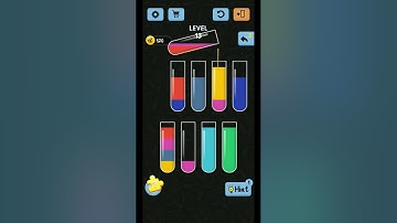 Water Color Sort Level 13 Walkthrough Solution iOS/Android | user help | #shorts