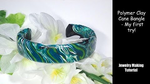 Polymer Clay Cane Cuff- Jewelry Making Tutorial - Bracelet, Bangle