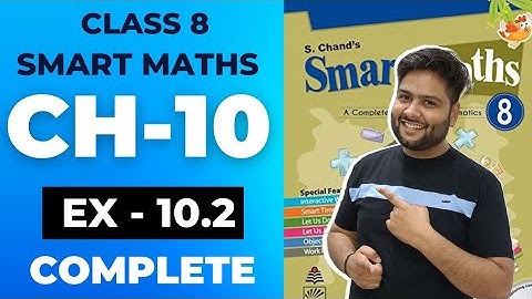 Smart Maths Class 8, Chapter - 10 || Exercise 10.2 || Visualising solid shapes