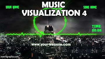 Premade Music Visualization 4 - In World Graphics - Web development and Graphic Design