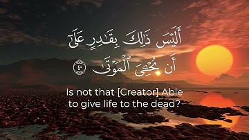 تلاوة خاشعة #سورة_القيامة للقارئ #أحمد_خضر #اسلاميات #قران_كريم #تلاوات #تلاوة_خاشعة #quran #islam