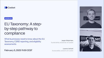 EU Taxonomy: A step-by-step pathway to compliance  - Full length webinar [45 min]